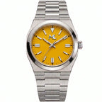 Oris Silver Steel Yellow Dial