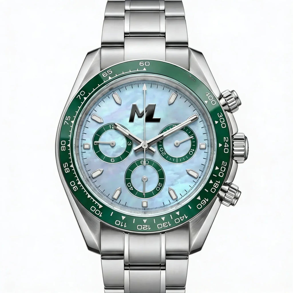 Torvex Silver Steel Sky Blue Dial