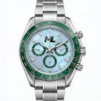 Torvex Silver Steel Sky Blue Dial