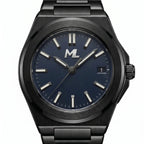 Valtor Black Steel Blue Dial