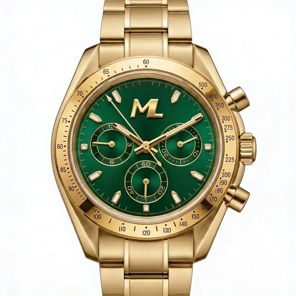 Torvex Gold Steel Green Dial