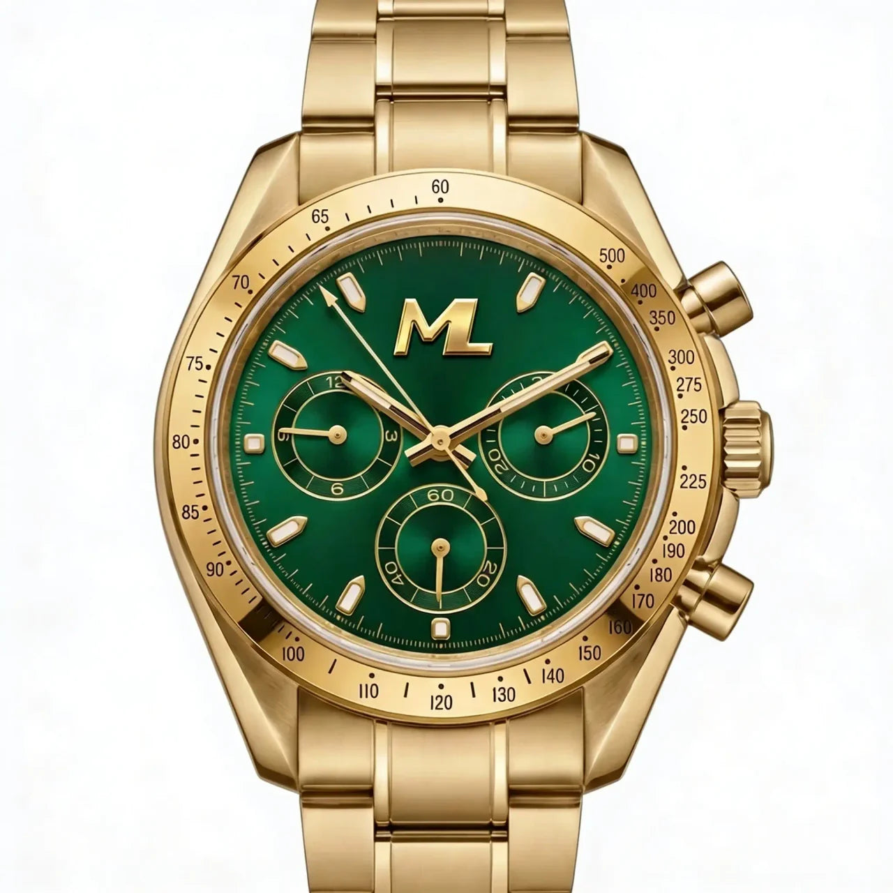 Torvex Gold Steel Green Dial