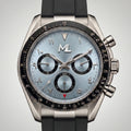 Torvex Silver Steel Ice Blue Dial