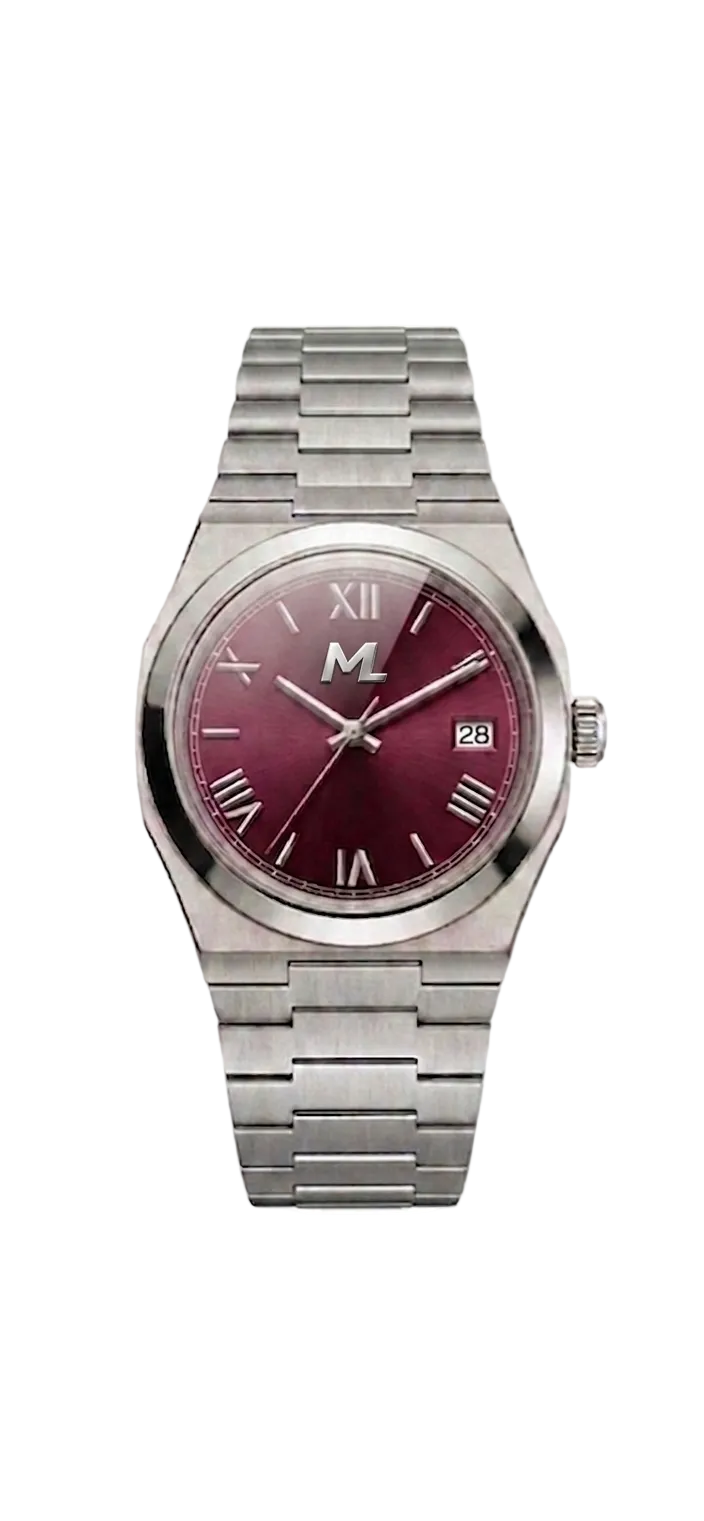 Tolaris Silver Steel Purple Dial