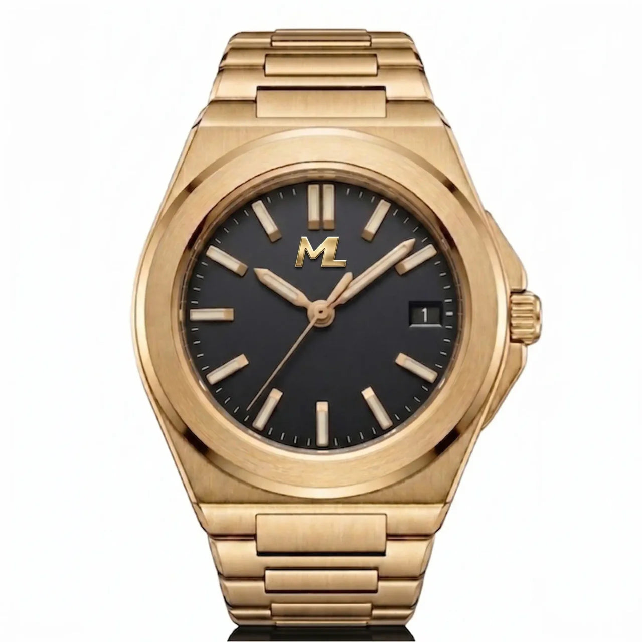 Valtor Gold Steel Black Dial