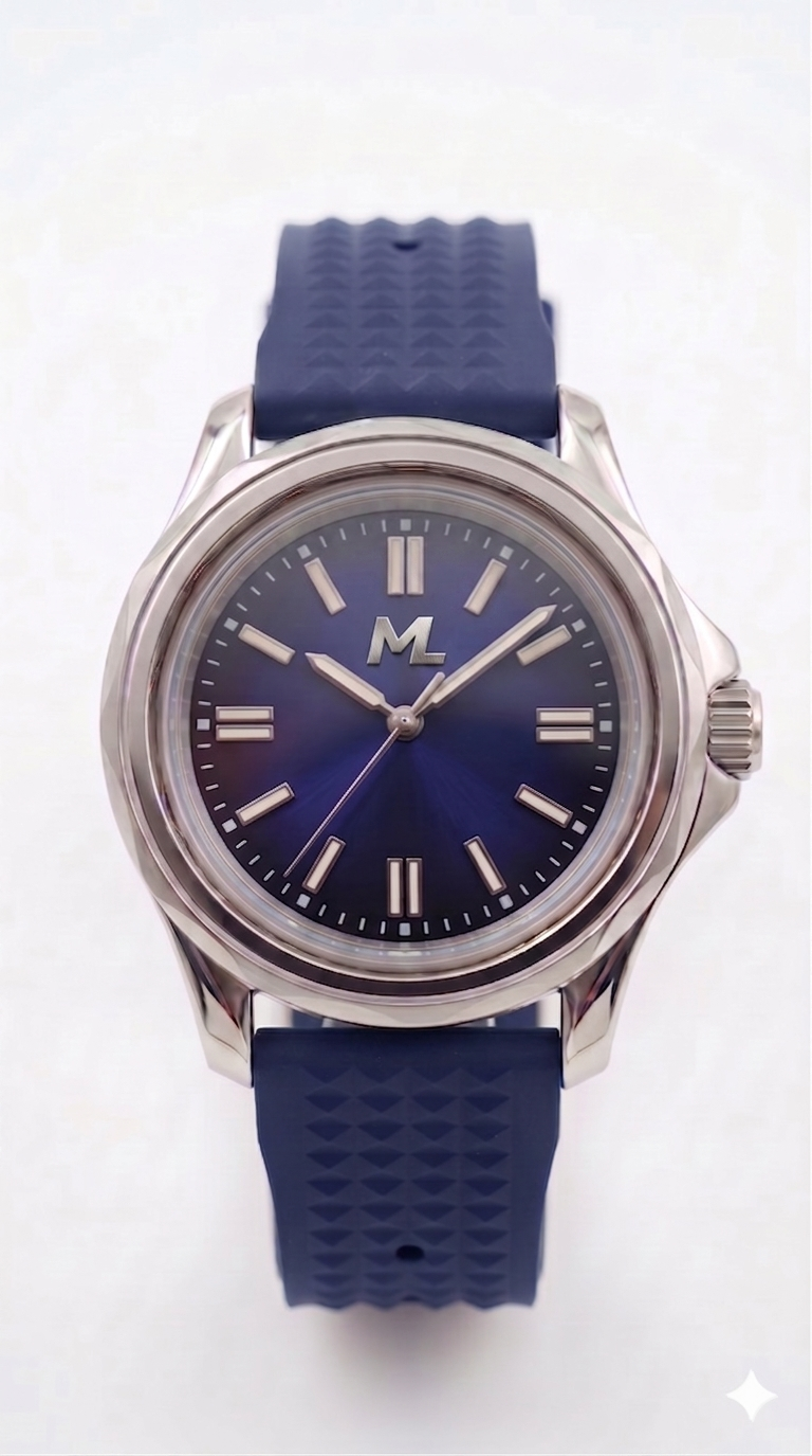 Nexor Silver Steel Blue Dial