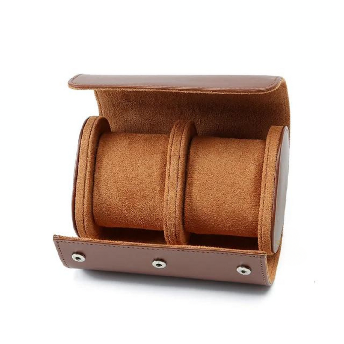 2-Piece Watch Travel Set (Brown)