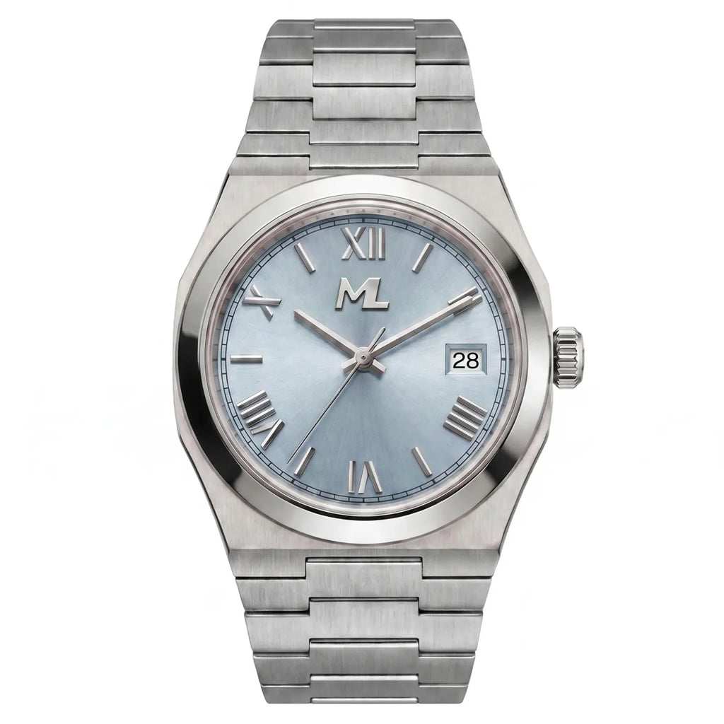 Oris Silver Steel Blue Dial