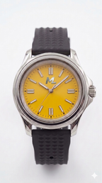 Nexor Silver Steel YELLOW Dial