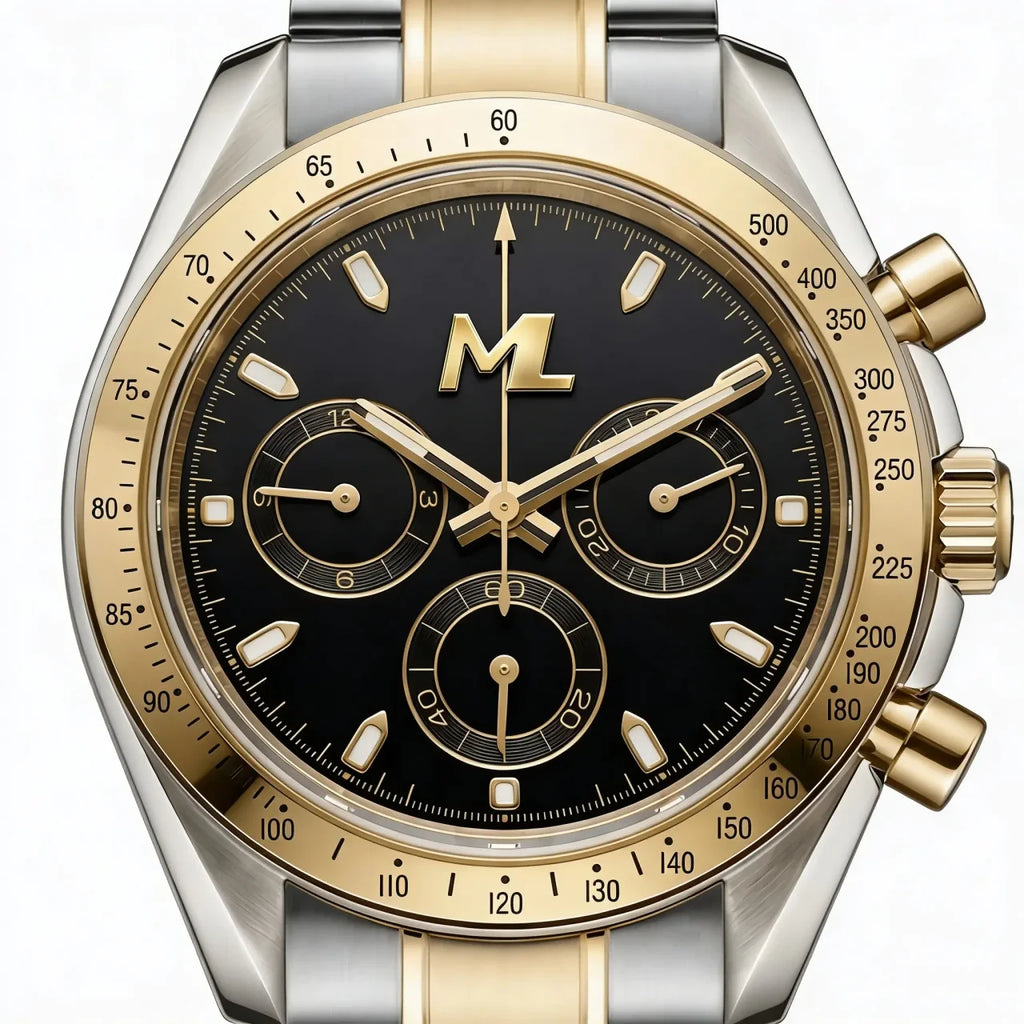 Torvex Two Tone Steel Black Dial