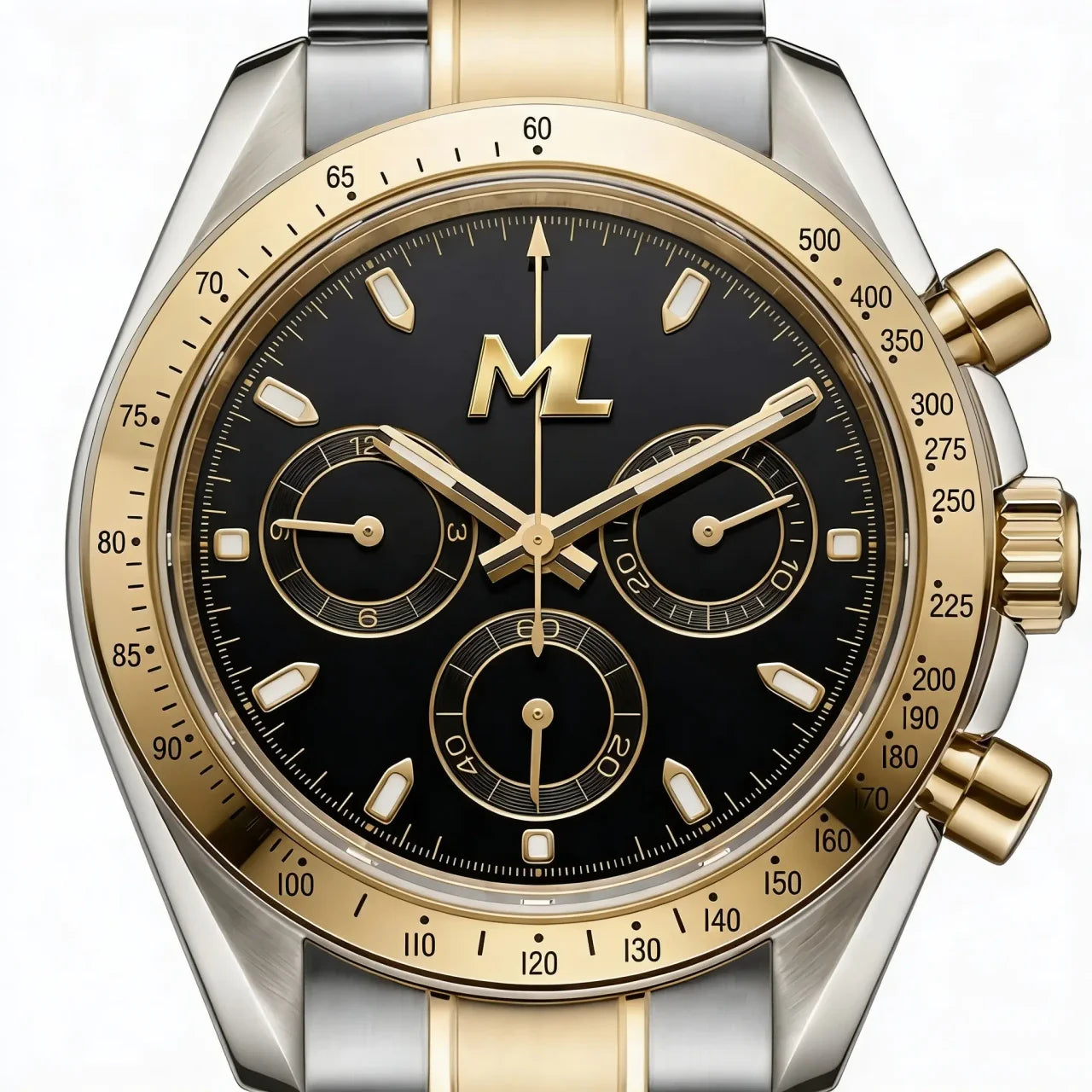 Torvex Two Tone Steel Black Dial