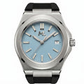 Valtor Silver Steel Blue Dial Rubber