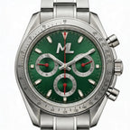 Torvex Silver Steel Green Dial