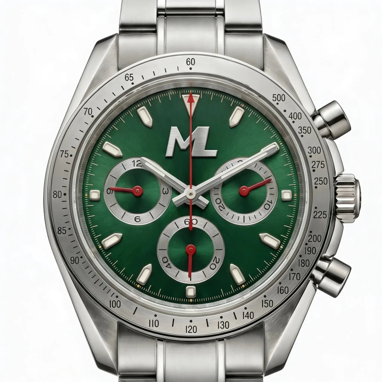 Torvex Silver Steel Green Dial