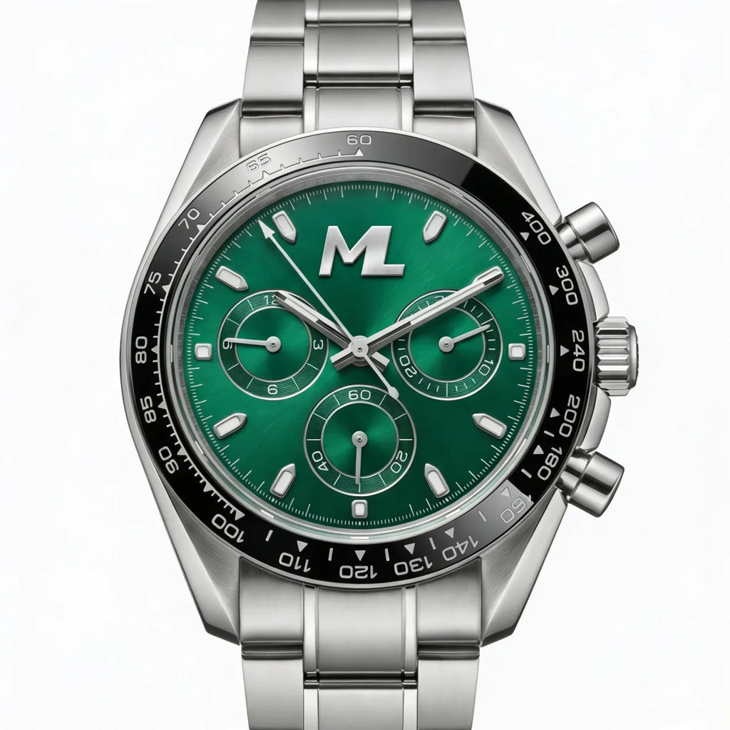 Torvex Silver Steel Green Dial
