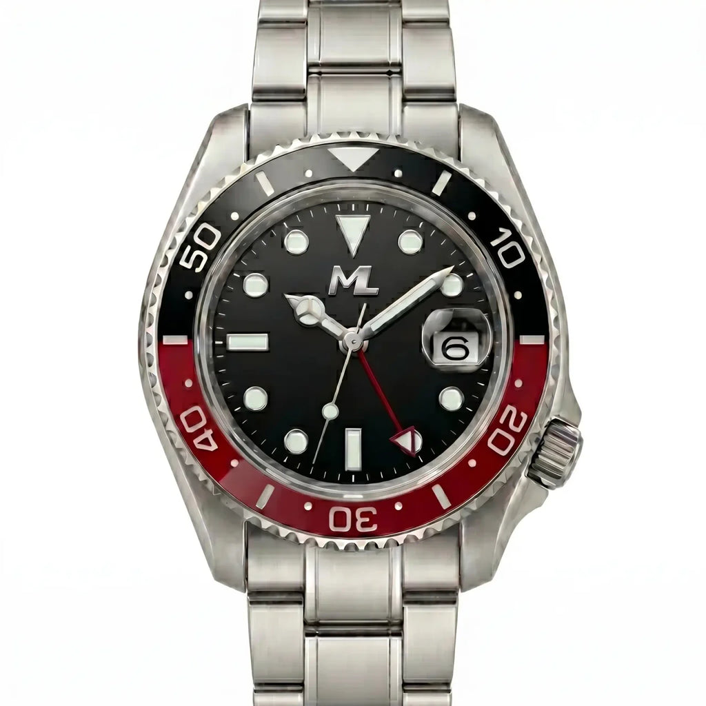 Navex Silver Steel Black Red Brezel