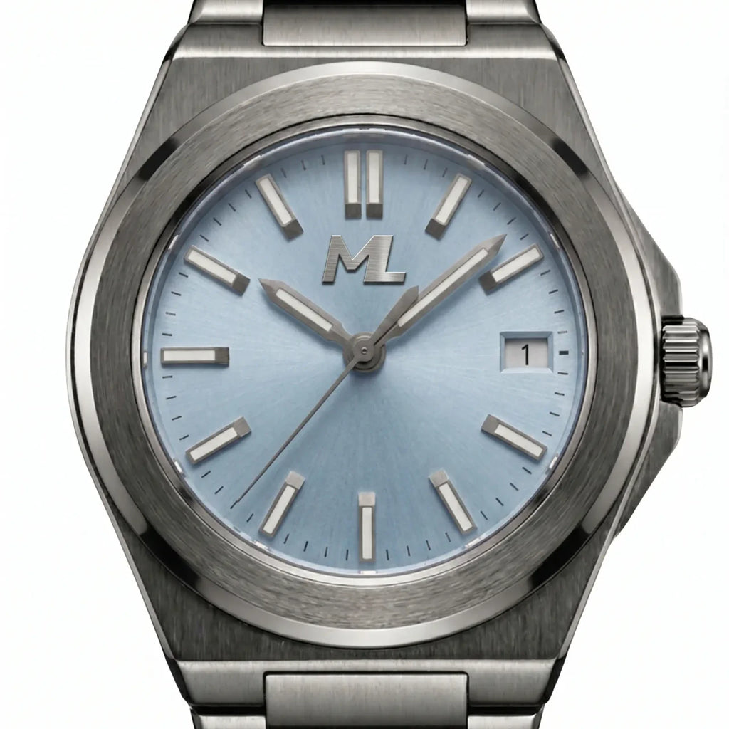 Valtor Silver Steel Ice Blue Dial