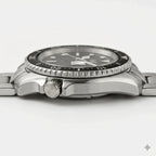 Navex Silver Steel Black Dial