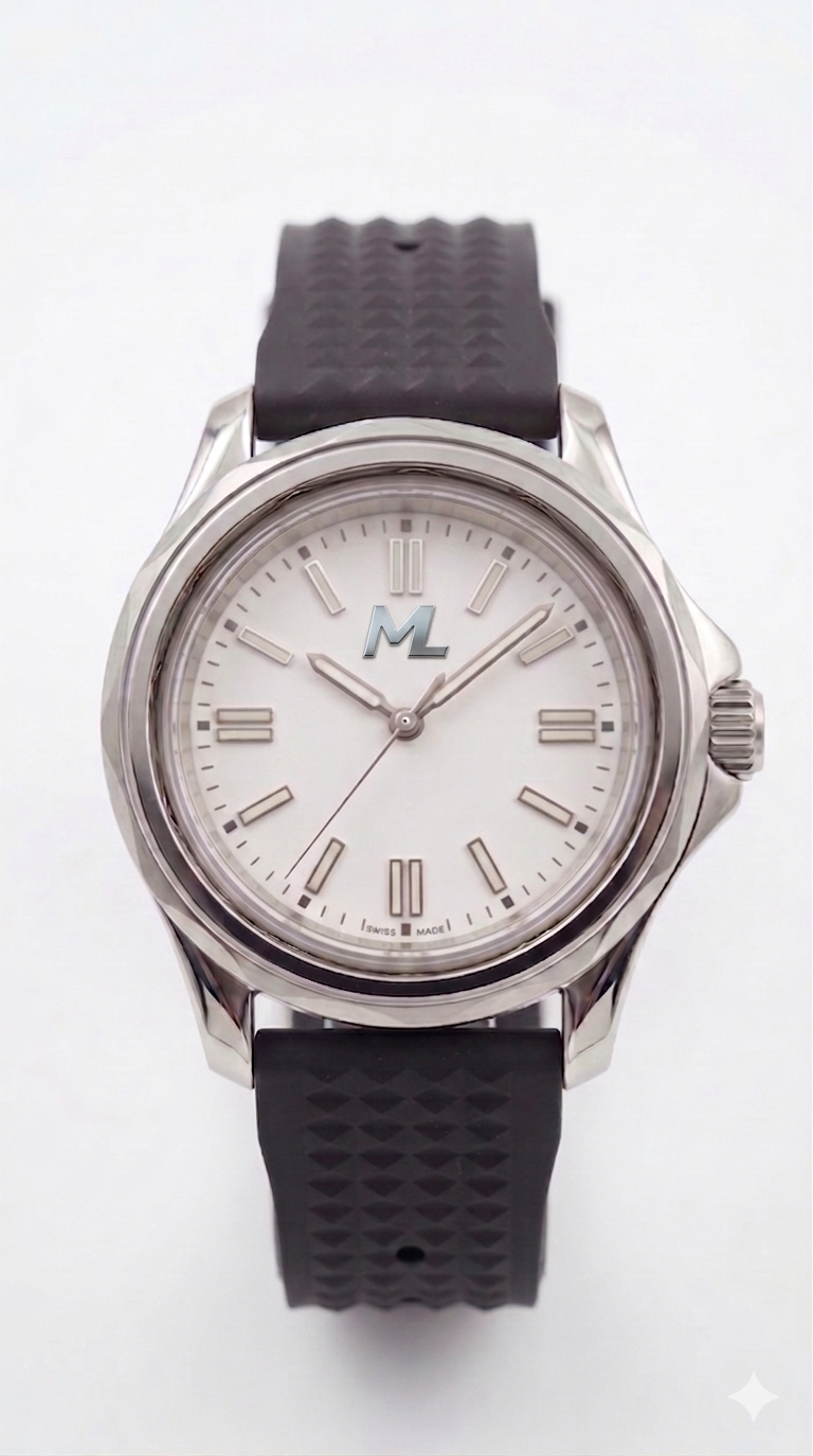 Nexor Silver Steel White Dial