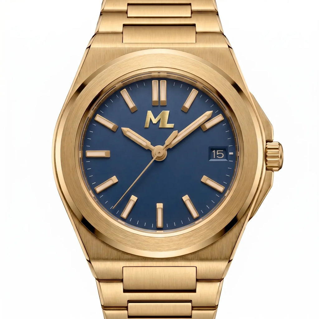 Valtor Gold Steel Blue Dial