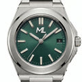 Valtor Silver Steel Green Dial