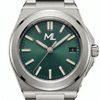 Valtor Silver Steel Green Dial