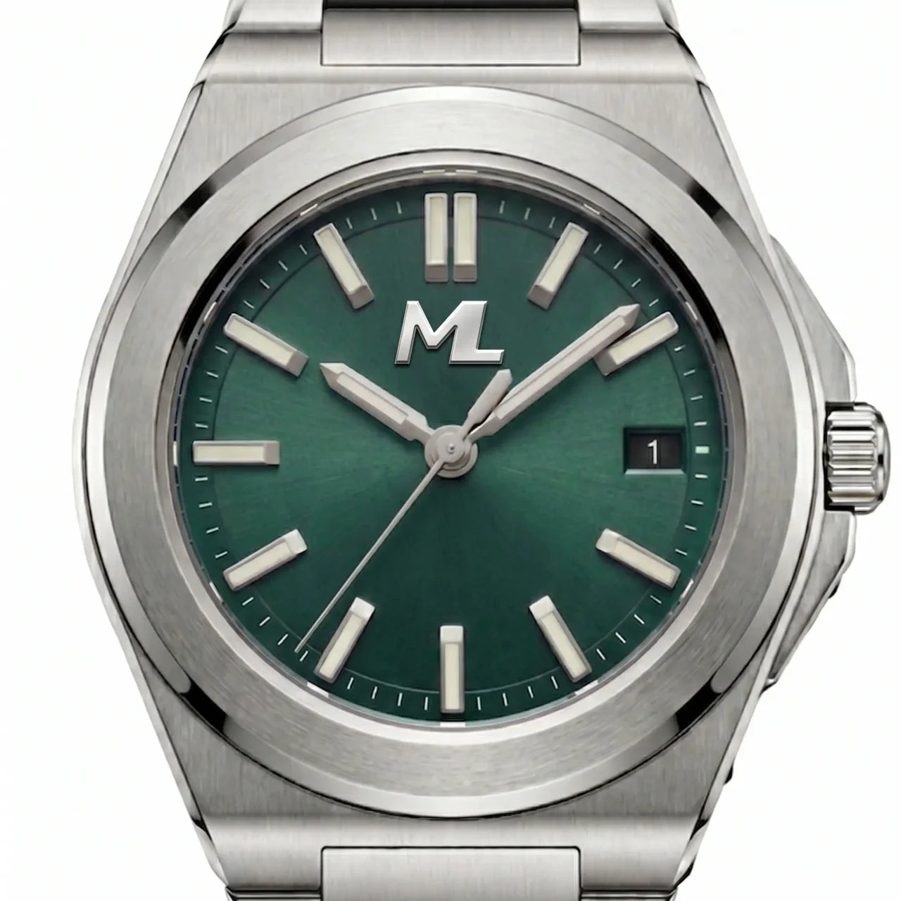 Valtor Silver Steel Green Dial