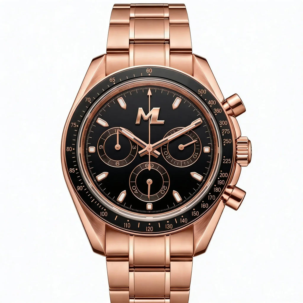 Torvex Rose Steel Black Dial