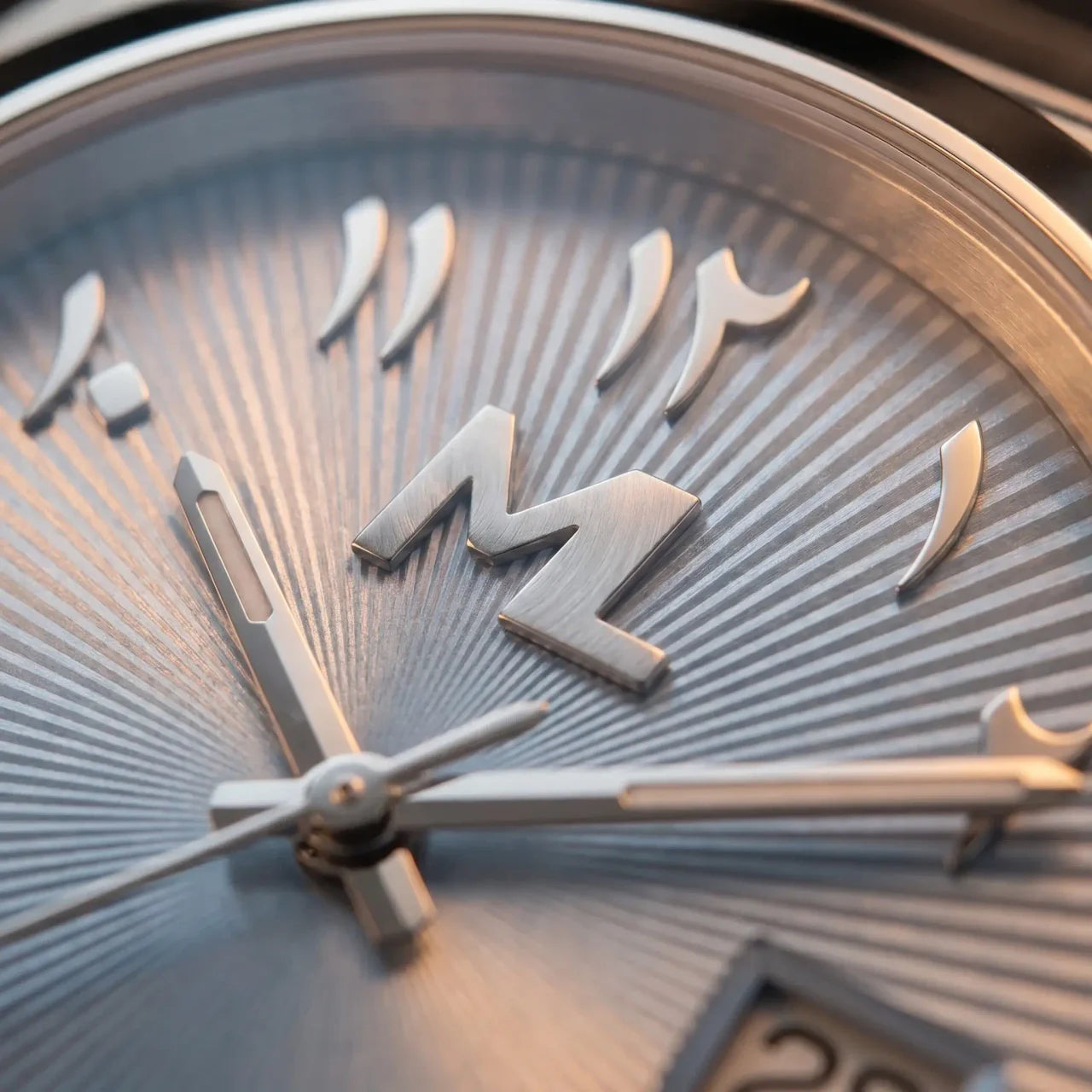 Tolaris Silver Steel Blue Striped Dial