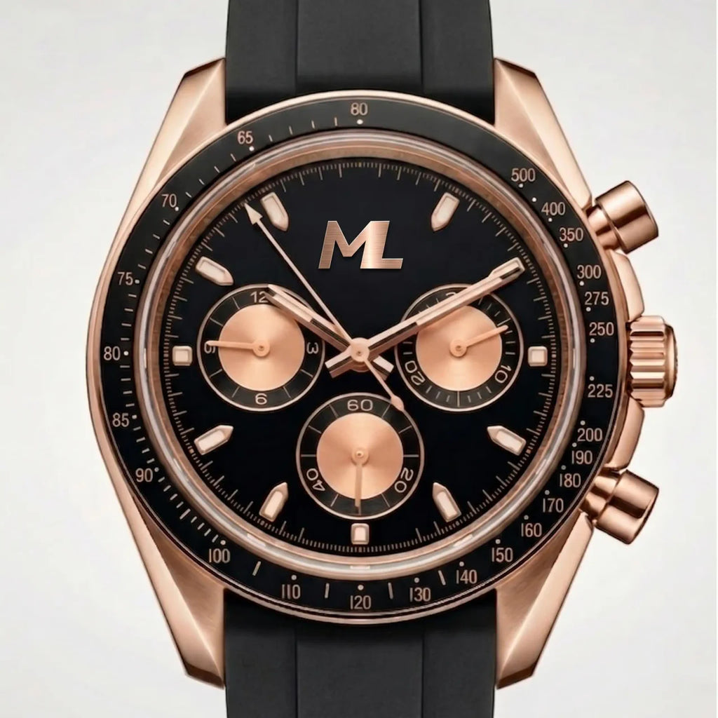 Torvex Rose Steel Black Dial
