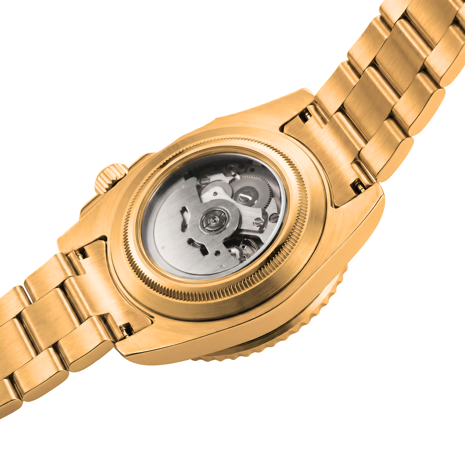 Navex Gold Steel Black Dial