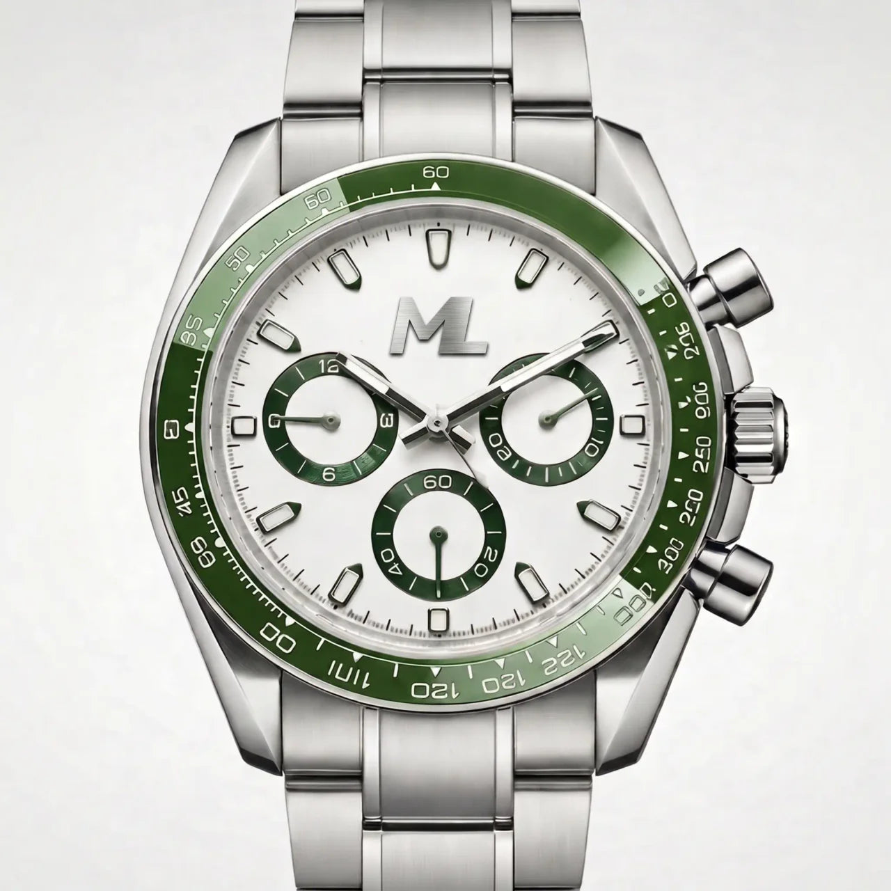 Torvex Silver Steel White Dial