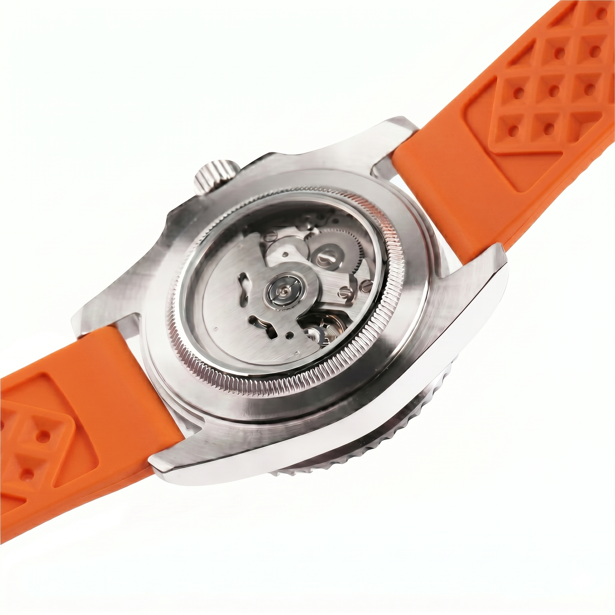 Nexor Silver Steel Orange Dial