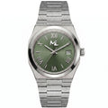Tolaris Silver Steel Olive Dial