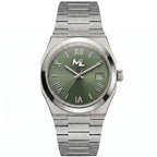 Tolaris Silver Steel Olive Dial