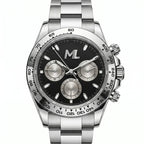 Torvex Silver Steel Black Dial