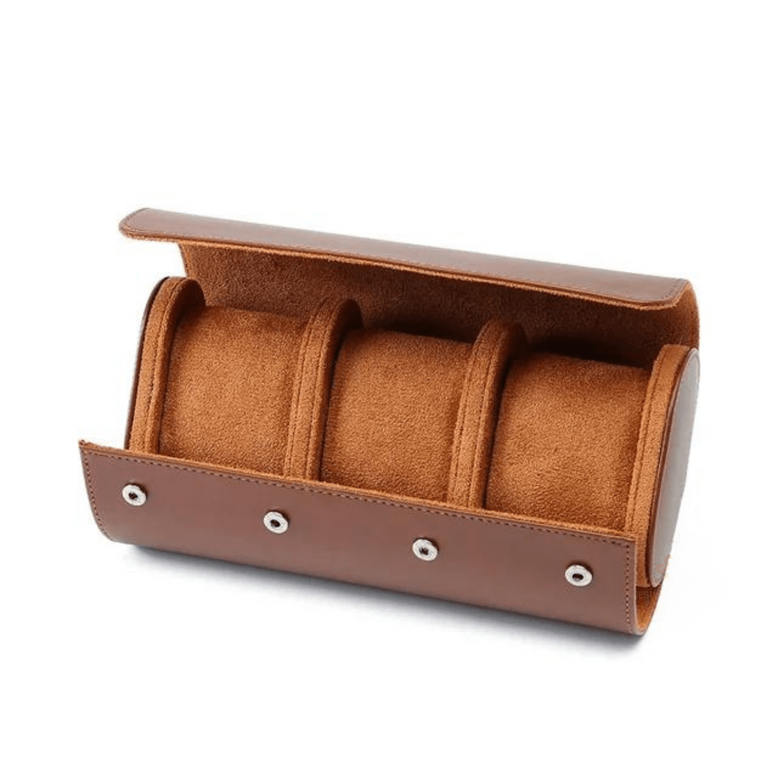 3-Piece Watch Travel Case Set (Brown)